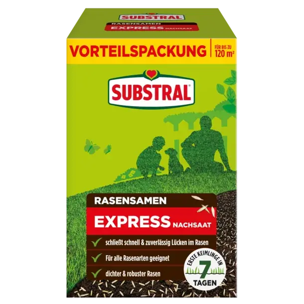 SUBSTRAL Express Nachsaat Rasensamen 2,4 kg Billig